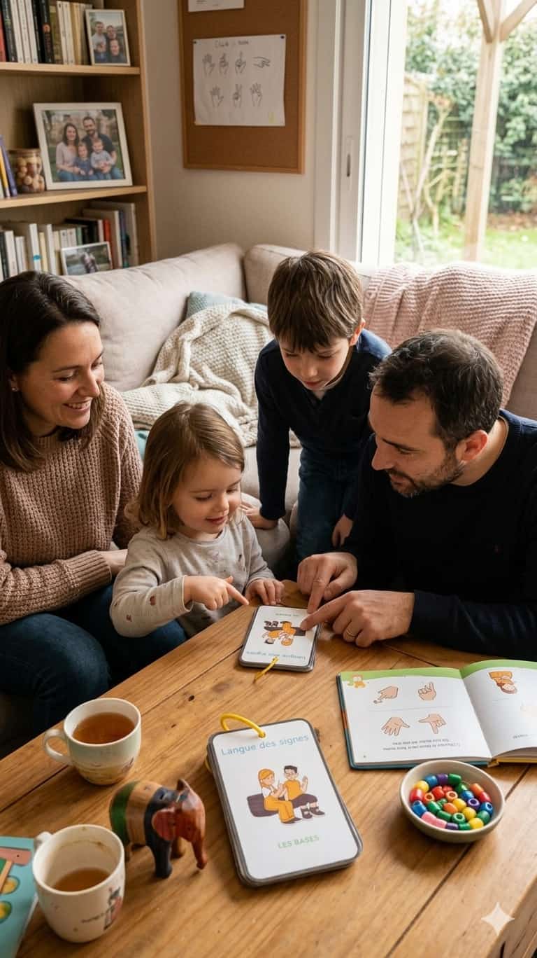 Mon Imagier Les Bases de la Langue des Signes LSF communication non-verbale inclusion handicap fiches plastifiées avec anneau